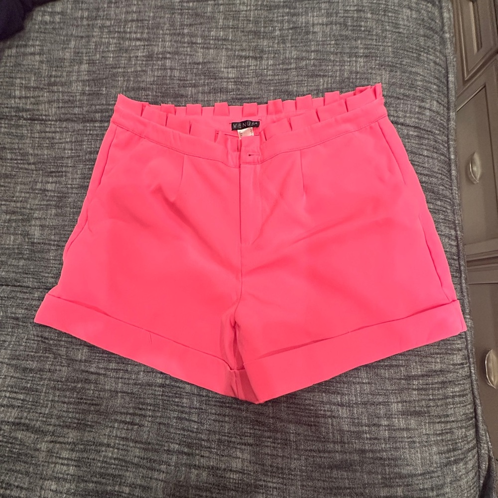VENUS Pink High Waist Shorts